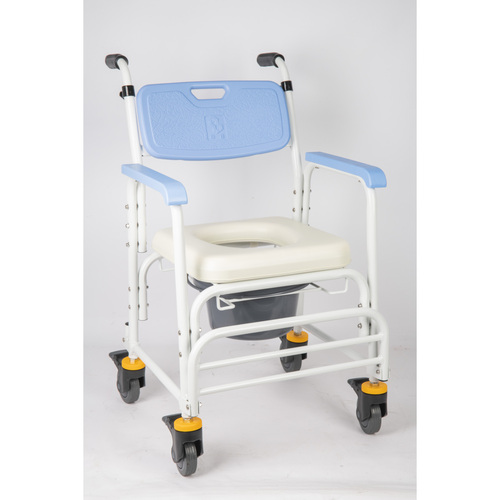 JCS-205鋁合金有輪洗澡便器椅