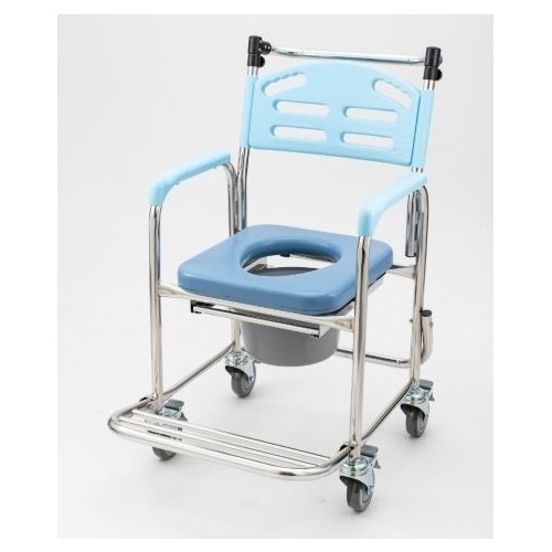 ST-A135不鏽鋼附輪便器椅